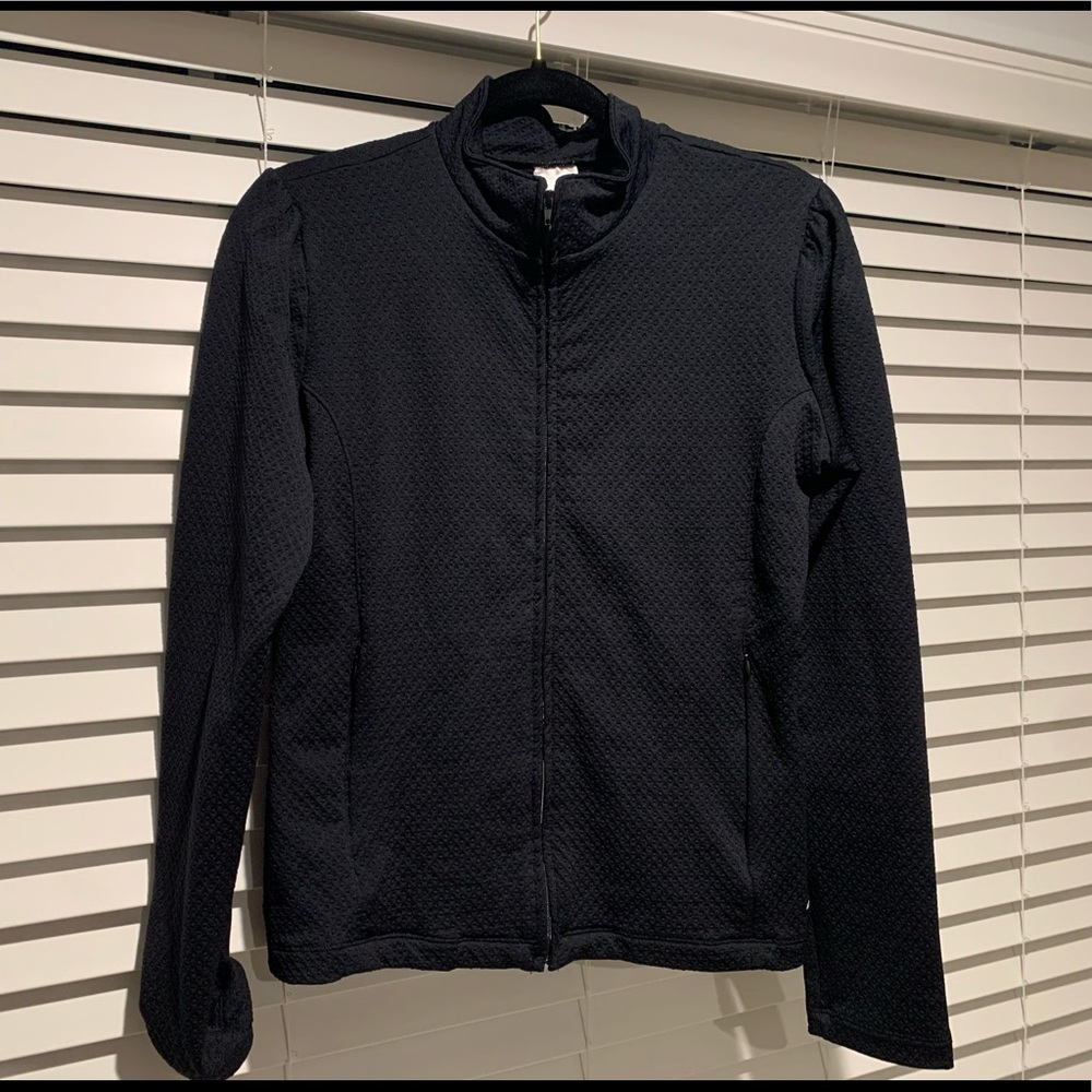 Athleta full zip black jacket